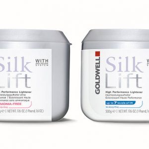 Goldwell Silklift vaalennusjauhe: Strong ja Gentle.
